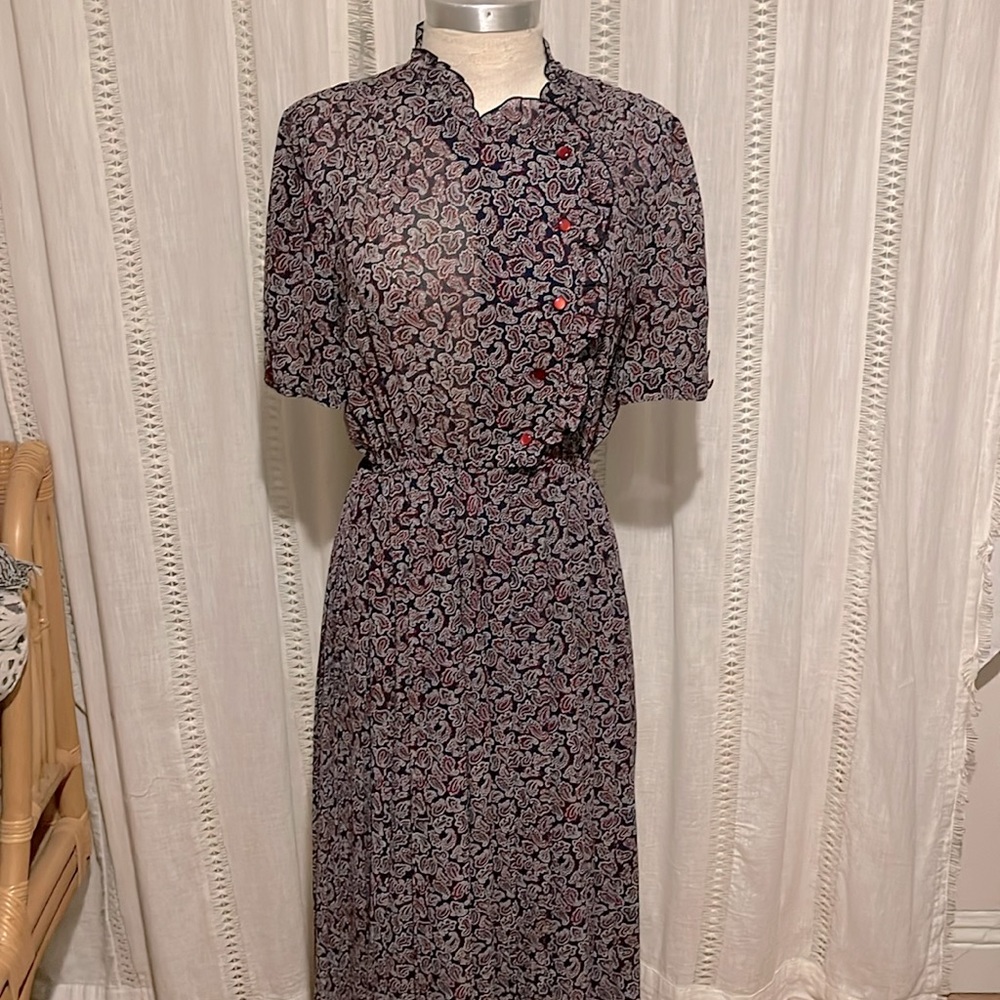 Vintage Paisley Dress